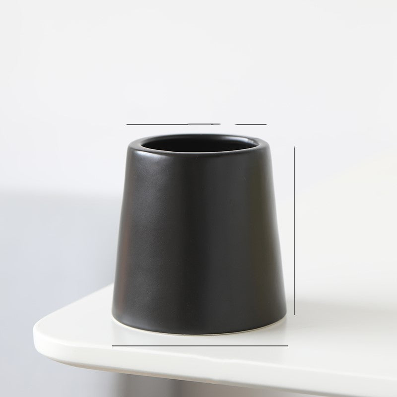 Toysnug White ceramic green plants pot